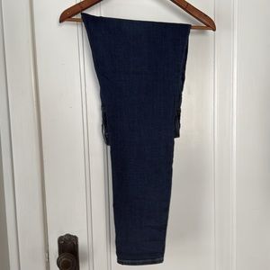 J Crew Factory Size 32 Mid Rise Dark Blue Skinny Jean